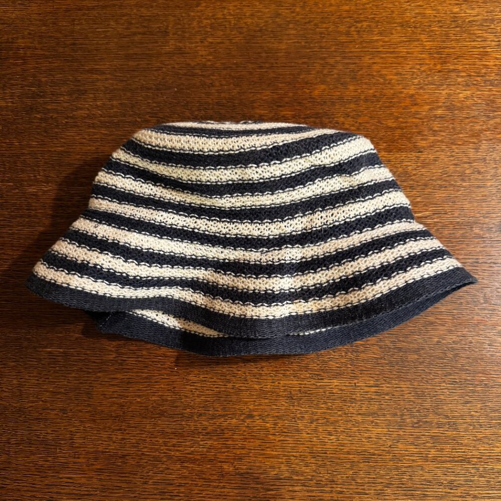 Hemp striped bucket hat (made in japan)